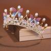 Sweet Fashion Jewelry Hair Accessories Multicolor Pearl Crown Banquet Birthday Fashion Princess Headband Girl Kawaii Crown