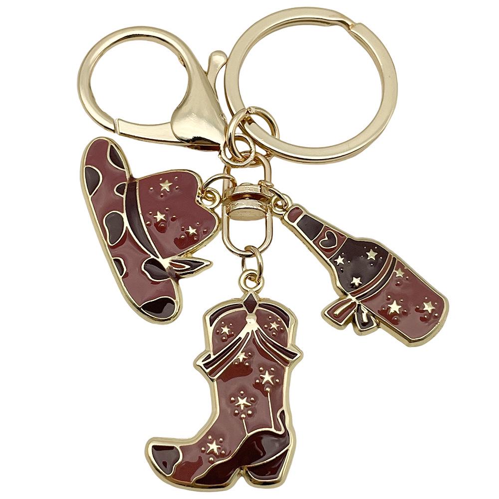 Retro Alloy Denim Boots Keychains & Charms: Unique Women's Accessories