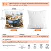 Vintage Autumn Pumpkin Pillowcase Printed Polyester 45X45Cm Throw Pillowcover Decorative Sofa Cushion Pillowslip Home Decor