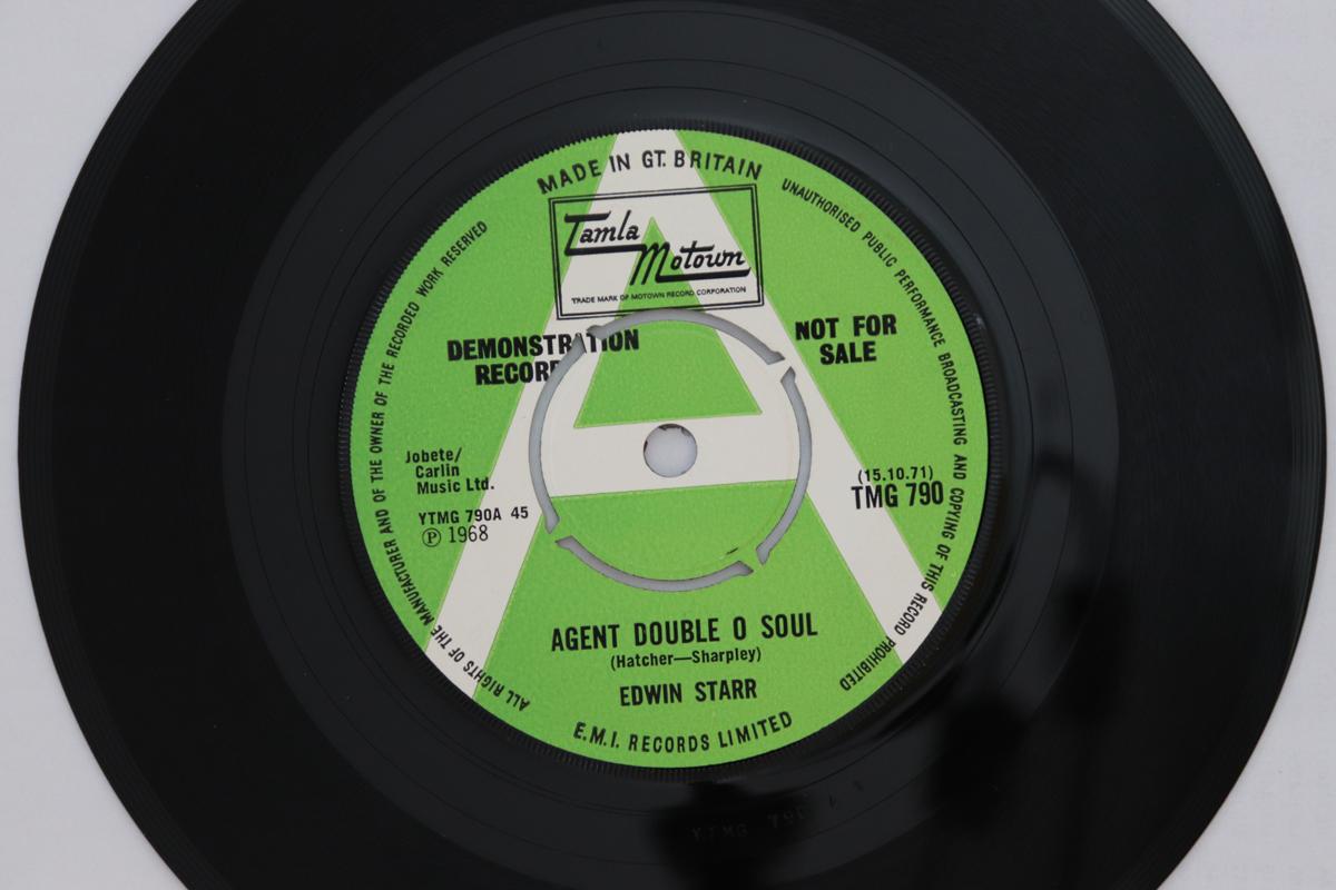 

7inch Record EDWIN STARR - Agent Double O Soul / Back Street TMG790 Tamla Motown 1971 UK Soul/Funk Used