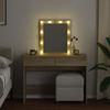 VidaXL Dressing Table with LED Sonoma Oak 100x40x130 Cm, Makeup Table, Bedroom Dressing Table, Dressing Table with 848194