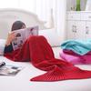 New Mermaid Blanket Plush Office Sofa Blanket Thick Knitted Air Conditioning Blanket Mattress Photography Travel Portable Sleeping Bag