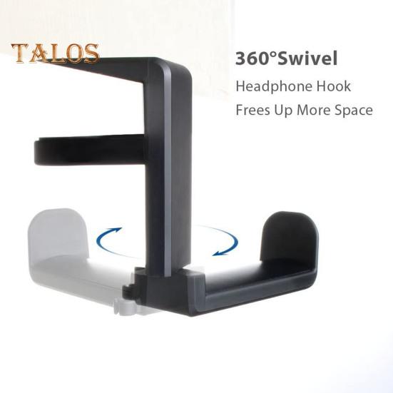 Stojan na sluchátka otočný o 360 stupňů Design herního ovladače Stojan na sluchátka proti pádu Úložný stojan se zesílenou silikonovou podložkou