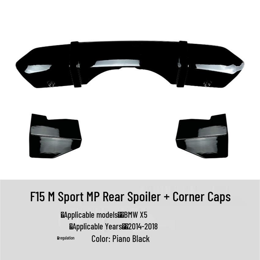 BMW X5 F15 M Sport 2014-2018 Lip Dianteiro, Spoiler Traseiro, Saias Laterais, Grelha, Kit de Modificação de Lip Traseiro