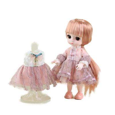 Sariel Celebrities Kugelgelenkpuppe 16cm + 2 Kleider + 2 Schuhe Set, Catherine (Puppe)