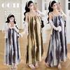 2026 Summer Korean Retro French Luxury Loose Maternity Two-Piece Set
