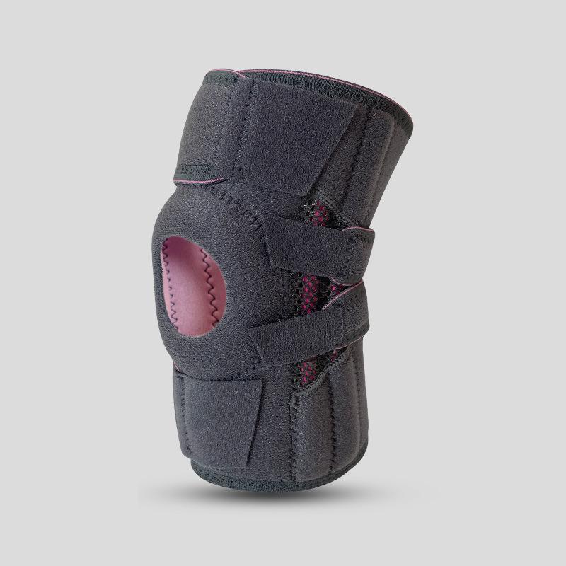 Enhanced Shock-Absorbing Knee Pad with Compression Straps