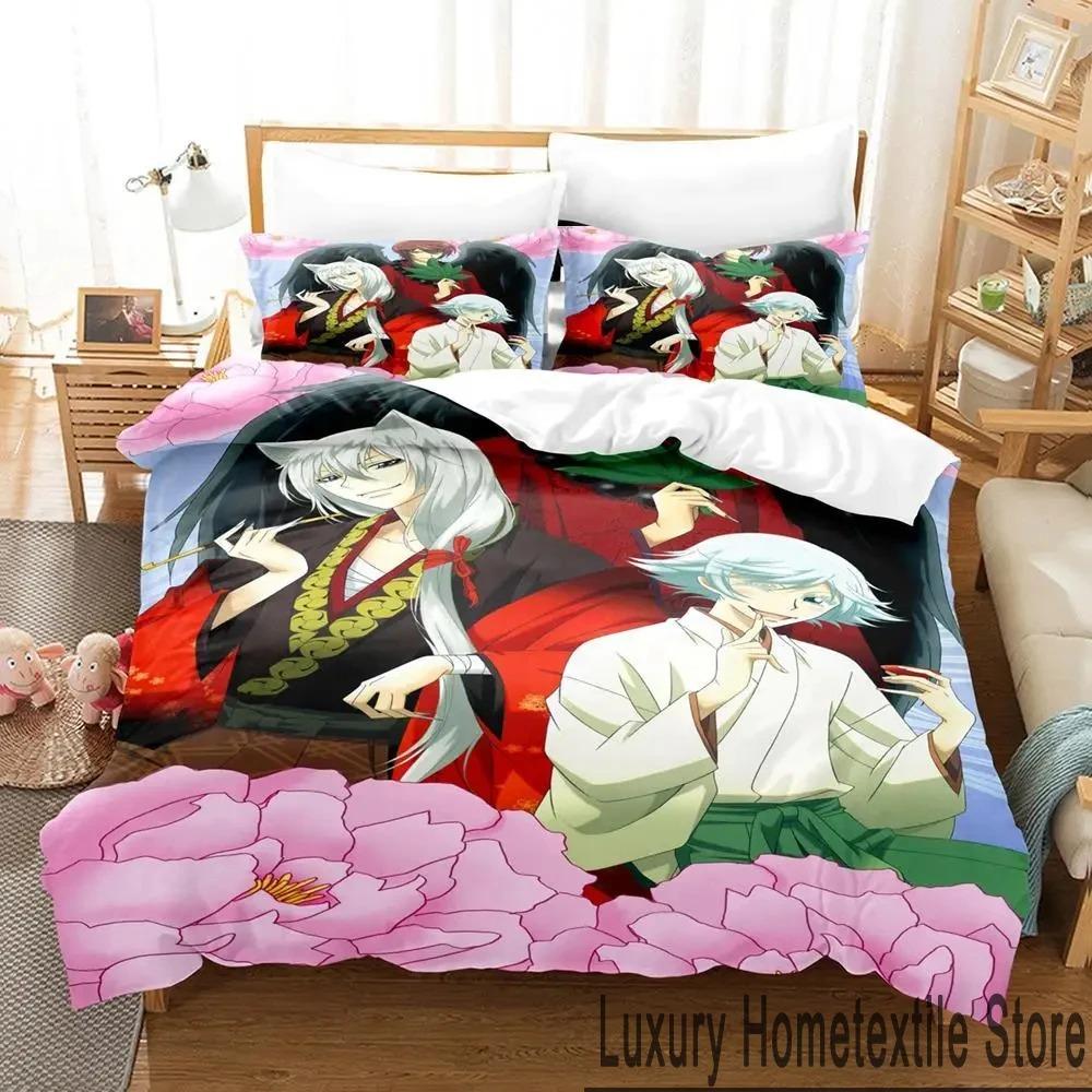3D-tryck Kamisama Kiss Tomoe Anime Sängkläder Set Pojkar Flickor Twin Queen King Size Påslakan Örngott Säng pojkar Vuxen
