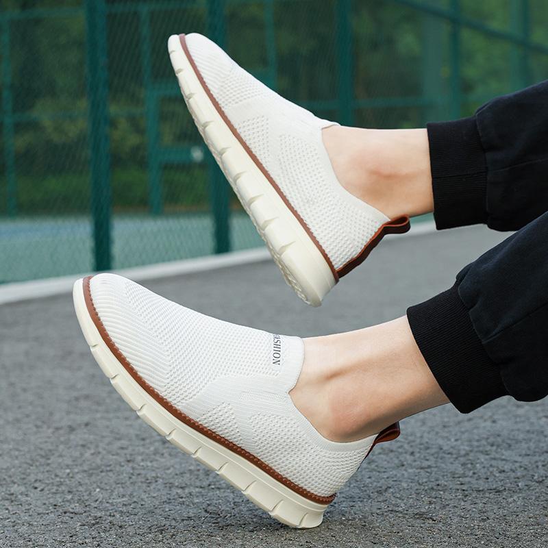 Fashion Men's Shoes Summer High-quality Soft Soled Hiking Comfortable Sports Lightweight Flat Bottom Outdoor Walking Shoes New Style
