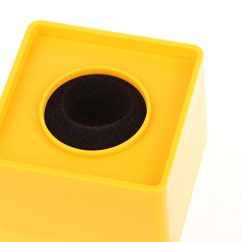 1Pc Orange/Black/Yellow/White/Blue Abs Ktv Mic Microphone Flag Station Square Shaped Microphone Tv Interview Station Black Hole