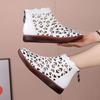 Lente Zomer Echt Leer Dames Sandalen Ademende Gaten Laarzen Platte Zachte Antislip Comfortabele Romeinse Sandalen De Muier