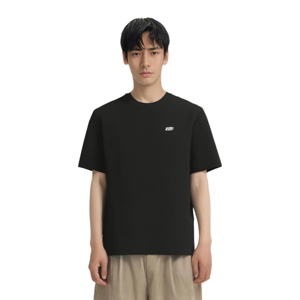 Skechers T Shirt Unisex Carbon Black L225U086-0018