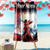 Name Custom Tomb Raider Print Beach Towel, Large Soft Quick Dry Towel for Beach Camping Swimming