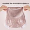 Ladies Spring and Autumn New Style Palace Flowers High Waist Abdominal Lift Hip Close Skin Without Trace Naked Sense Briefs