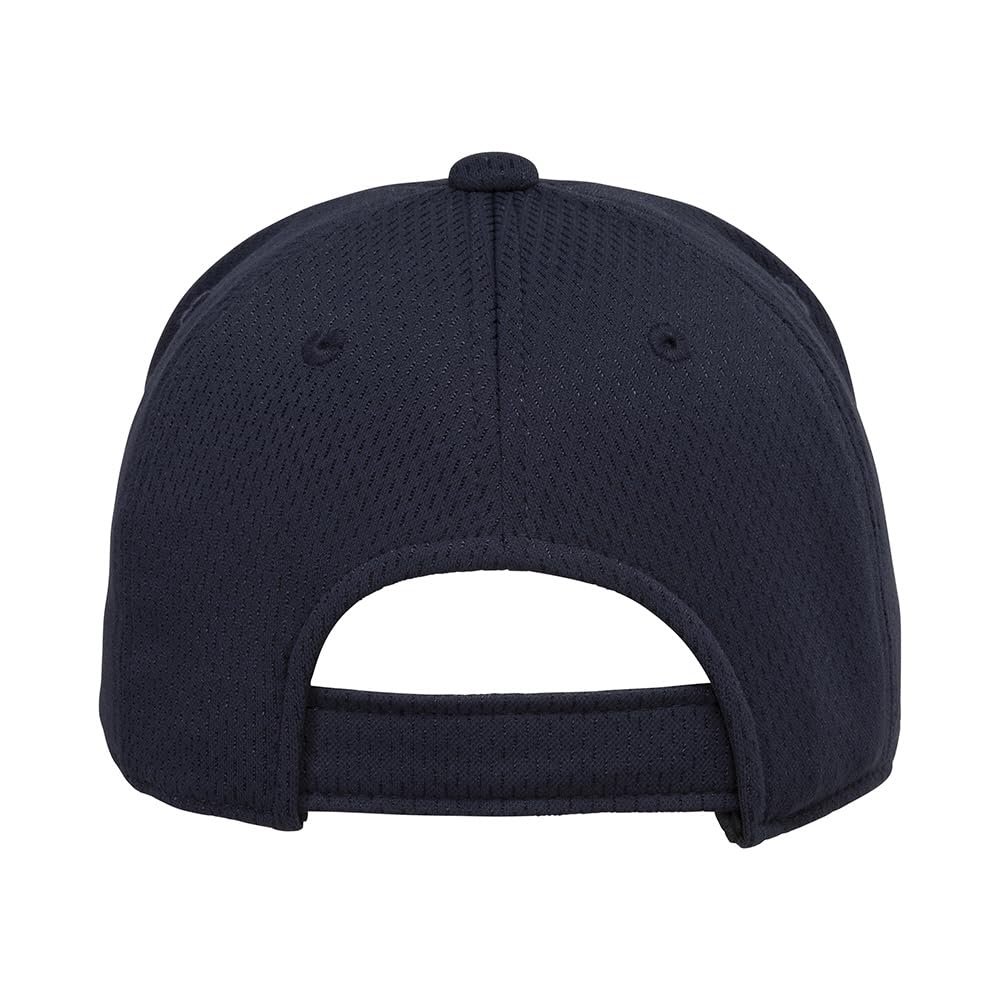 Mizuno Navy Baseball/Softball Cap, All-Mesh, Hexagonal, 12JWBB03,