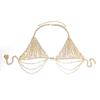 Rhinestone Tassel Bikini Bra Body Chain - Women's Nightclub Fashion