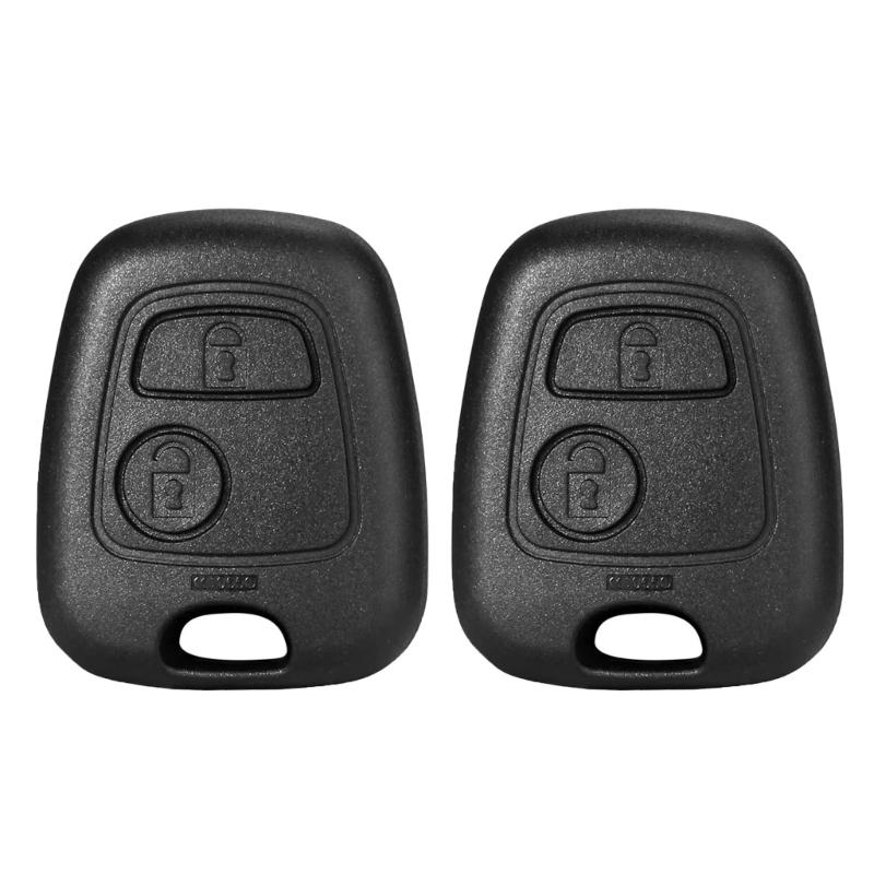 Replacement Key Fob Cover Case 2 Button Plastic Cover Easy Installation Remote Key Shell Universal for 206 307