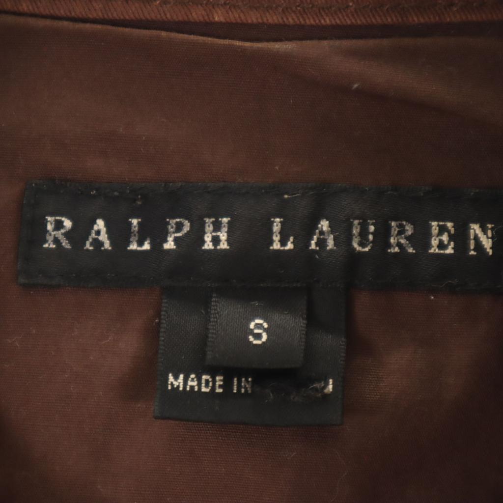 RALPH LAUREN Single riders jacket S Brown Women Used
