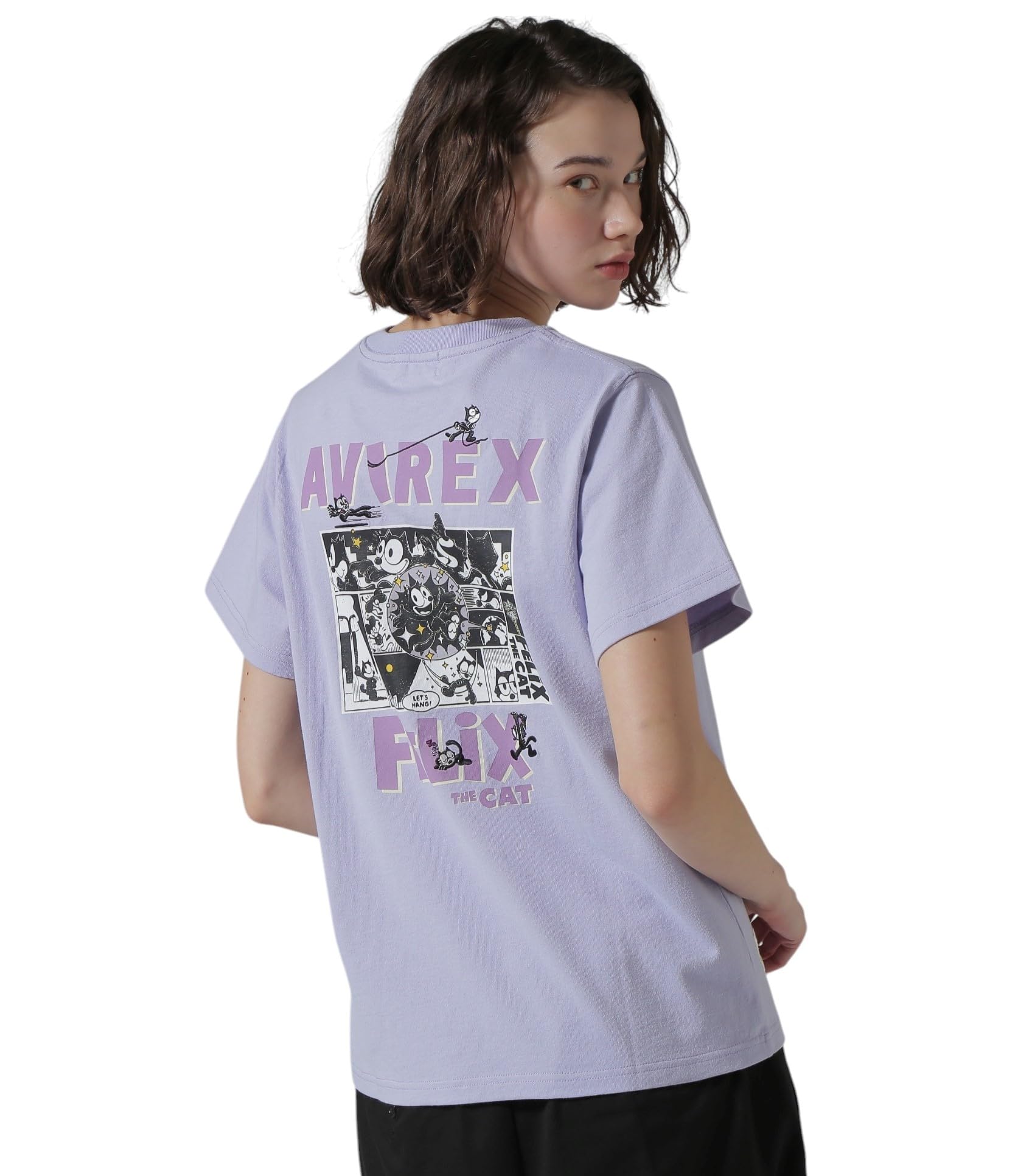 

AVIREX ФУТБОЛКА FELIX COMICS Размер, Женская, S, 419, Фиолетовая, 783-5135610