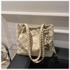 New large-capacity bag women's casual foreign-style canvas shoulder bag high-end class commuter tote bag