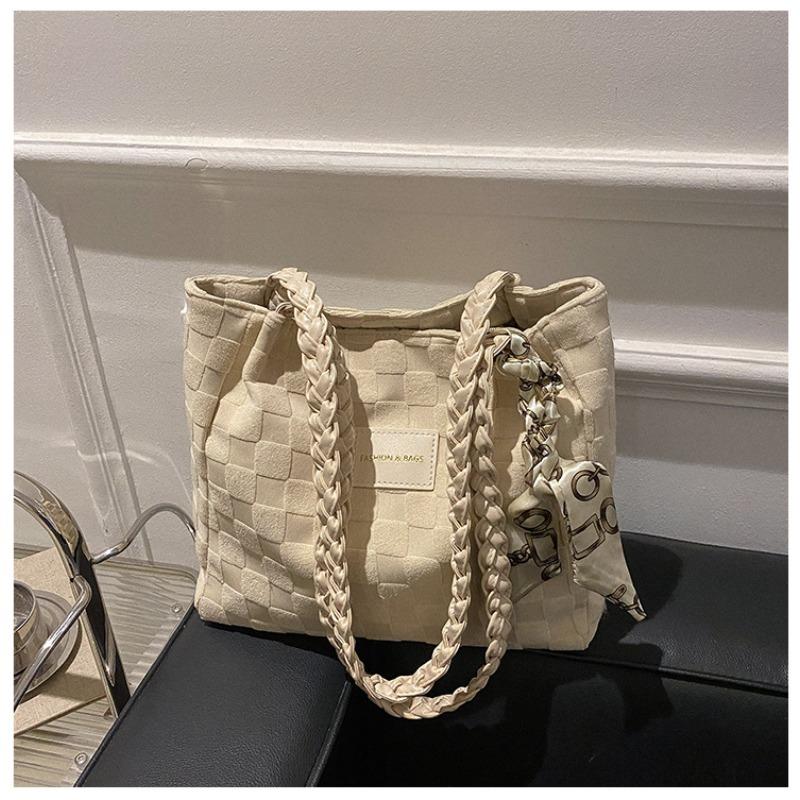 

New large-capacity bag women s casual foreign-style canvas shoulder bag high-end class commuter tote bag
