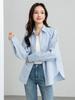Yi Fei 2026 Spring Women's Striped Cotton Long-Sleeve Shirt: Casual, Versatile, and Slimming