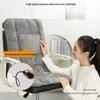 Heated Office Chair Cushion with Backrest - Electric Warming Pad for Autumn and Winter