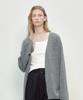 Themargot Wool Blend Wrap Cardigan (Gray)