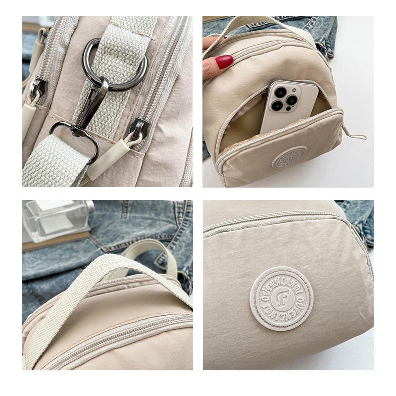 Fashion Simple Ladies Shoulder Bag Large Capacity Oxford Cloth Multi-Layer Crossbody Bag Durable Ladies Commuter Backpacks