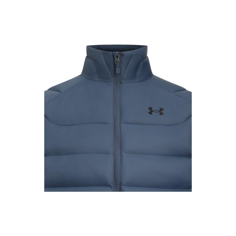 Under Armour FW25 Core Collo Alto Sportivo Casual Corto Ampio Manica Lunga Piumino Giacca Uomo 6010876-044