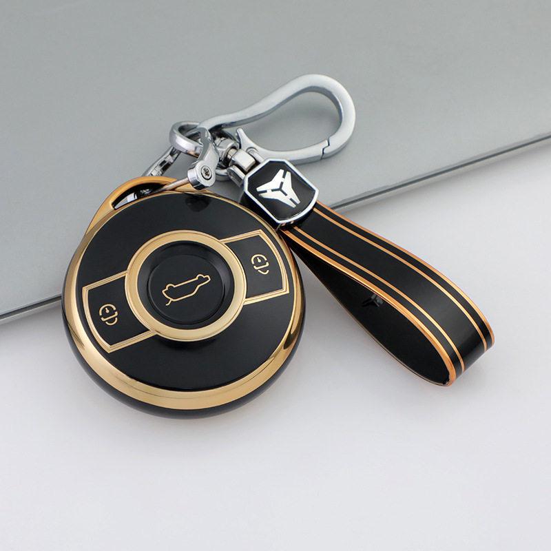 Mercedes Smart Fortwo R Key Cover 2022: Brabus Pro Gold Edge Protective Shell