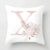45x45cm Pink Rose 26 Letters Pillowcase Wedding Party Decoration Sofa Car Creative Ornament Couple Home  Cushion Cover