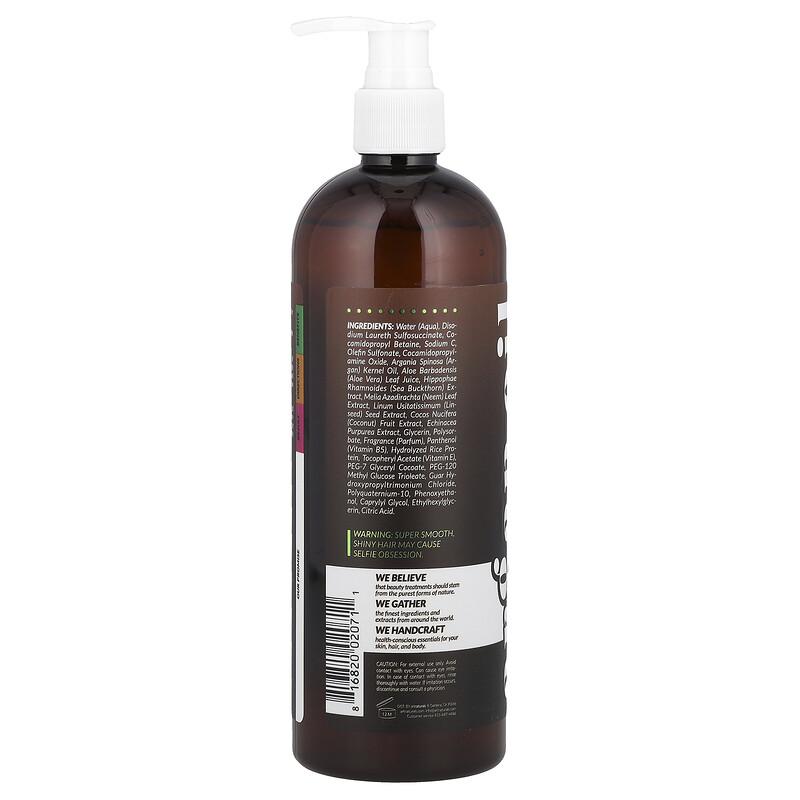 Argan Oil & Aloe Shampoo, For Dry, Damaged, Brittle Hair, 16 fl oz (473 ml)