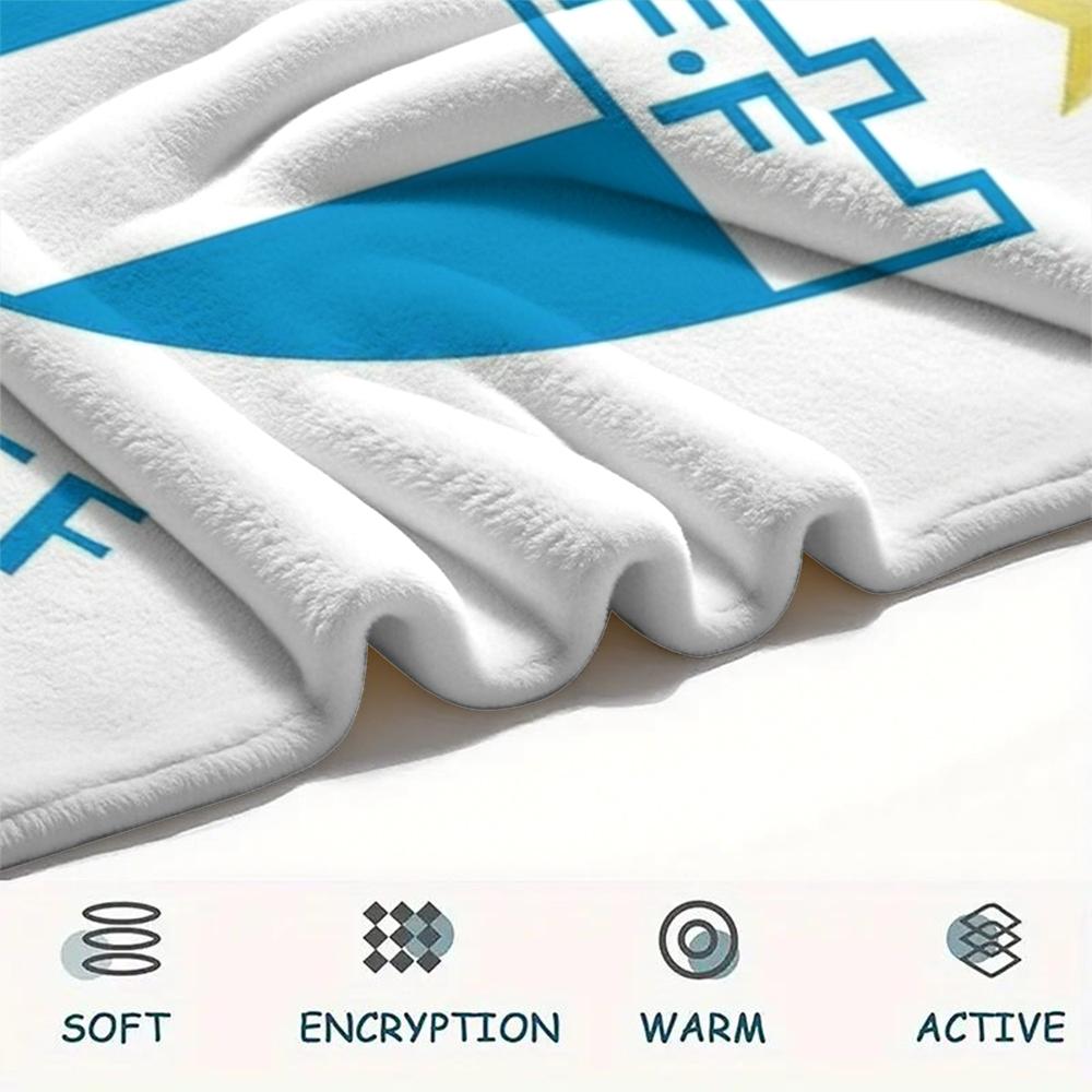 1PC Custom Name Malmo FF Patterned Flannel Blanket Suitable For All Seasons for Home Decor Warmth and Comfort Gifts Holiday Present