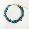 Multicolor Fashion Sweet Irregular Stone Bracelet: Women's Strawberry Crystal & Aquamarine