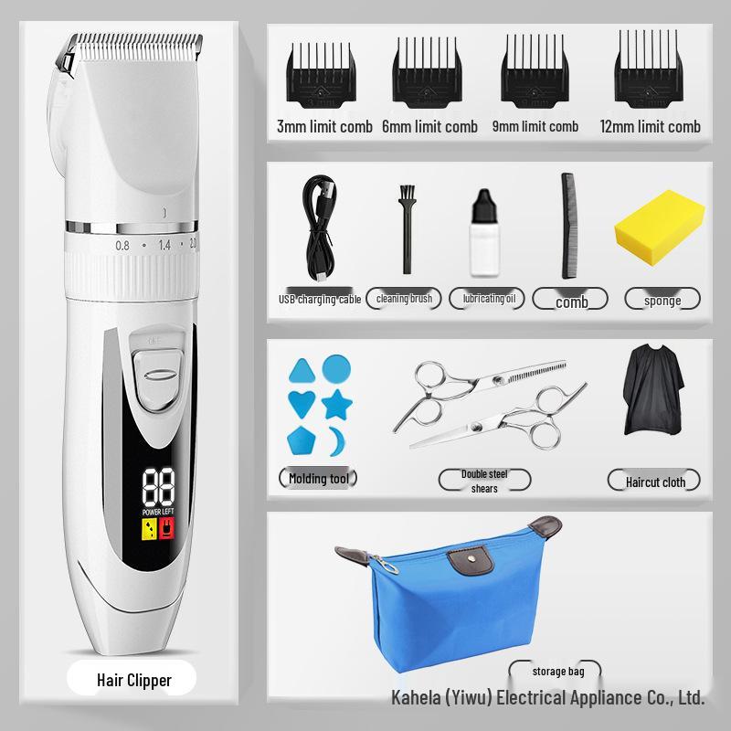 Rechargeable Electric Hair Clipper & Trimmer Combo for Self-Haircuts
