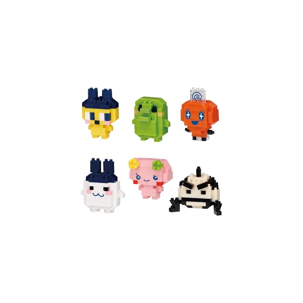 Kawada Nano Block Mini Nano Tamagotchi Set 6 Pieces Box Collectible Building Toys