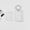 Clear Multi Shape Photo Keychain 5-25PCS DIY Picture Frame Keyring Portable Transparent Holder For Kpop Photocard Bag Gift Decor