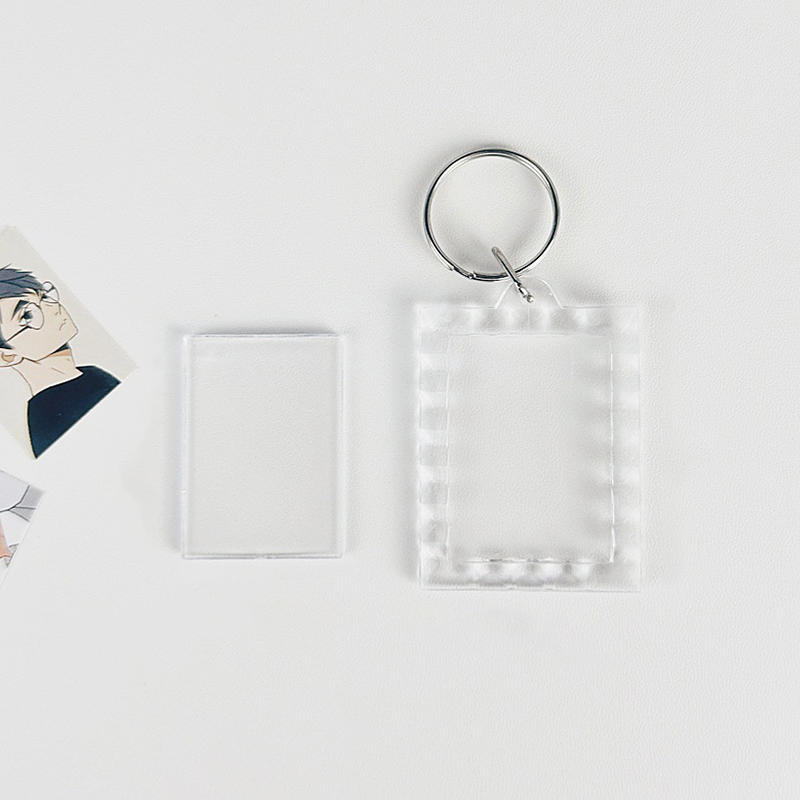 Clear Multi Shape Photo Keychain 5-25PCS DIY Picture Frame Keyring Portable Transparent Holder For Kpop Photocard Bag Gift Decor