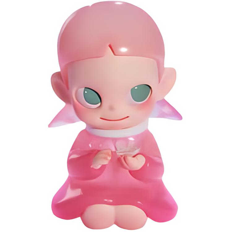 

New POP MART Zsiga Cherry Blossom, An Earthy Gift Hang Tag Box 7.3cm PPMT-2503-0039 Cherry Blossom for Earthy Figure