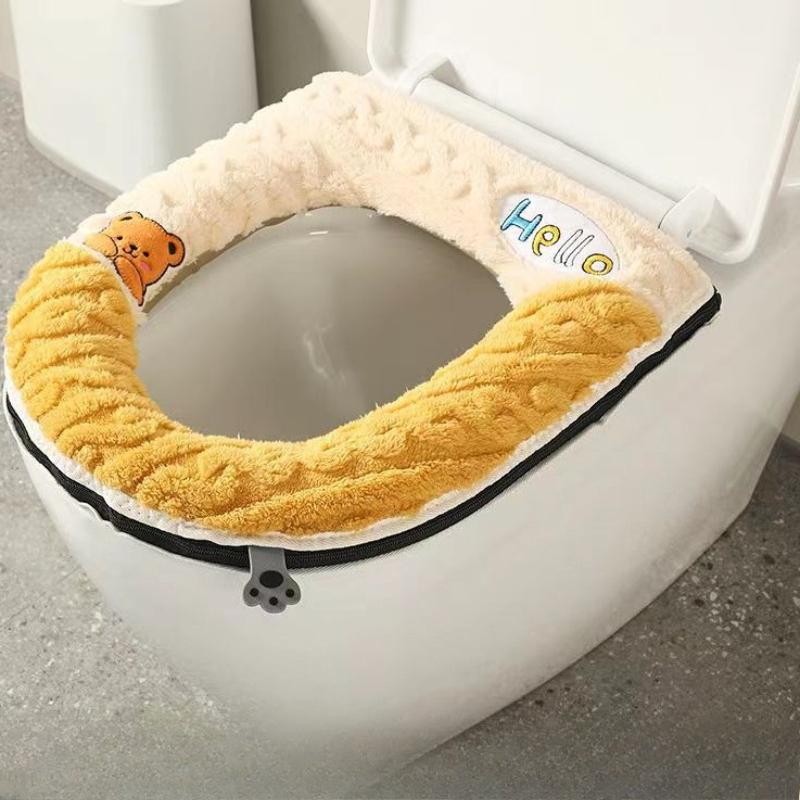 All-season universal toilet seat cushion, thickened toilet seat cushion, zipper type cover, new toilet seat cushion