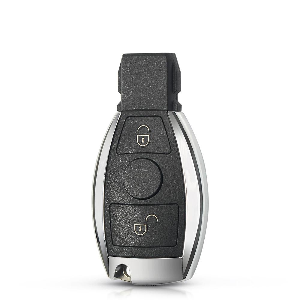 KEYYOU 10pcs 2/3/4 Buttons Keyless Entry Remote Car Key For Mercedes Benz Year 2000+ Supports Original NEC and BGA Smart Key