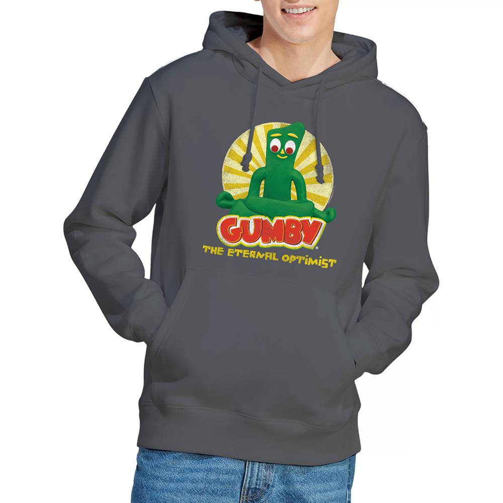 Gumby Unisex Adult The Eternal Optimist Heather Hoodie