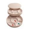 Imitation Porcelain Round Palette with Lid Acrylic Watercolor Painting Multifunctional White Paint Tray Artist Supplies
