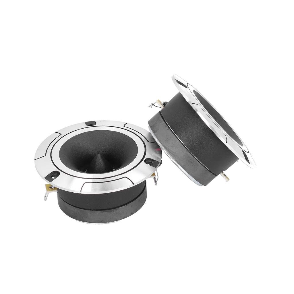 Pair Car Audio Speakers 4in Round 92dB 12V 35hz‑20khz Symmetrical Terminal Sound System Universal