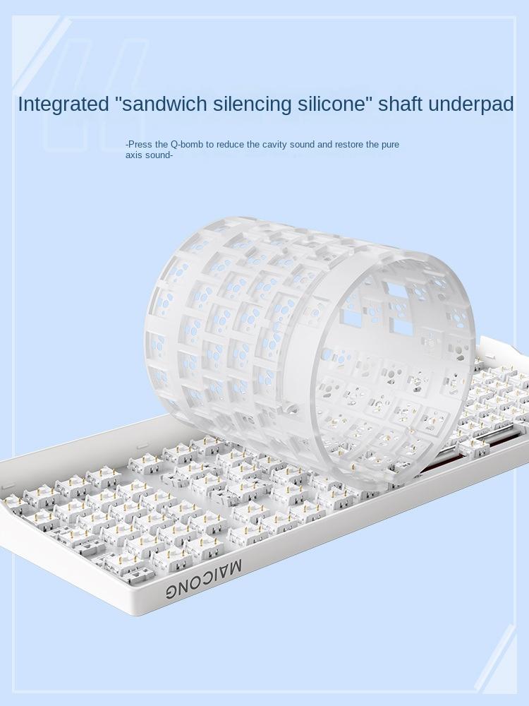 MCHOSE K980: Plně přizpůsobitelná mechanická klávesnice s funkcí Hot-swap s plnou klávesou, bezdrátovým Bluetooth a herní klávesnicí ve třech režimech