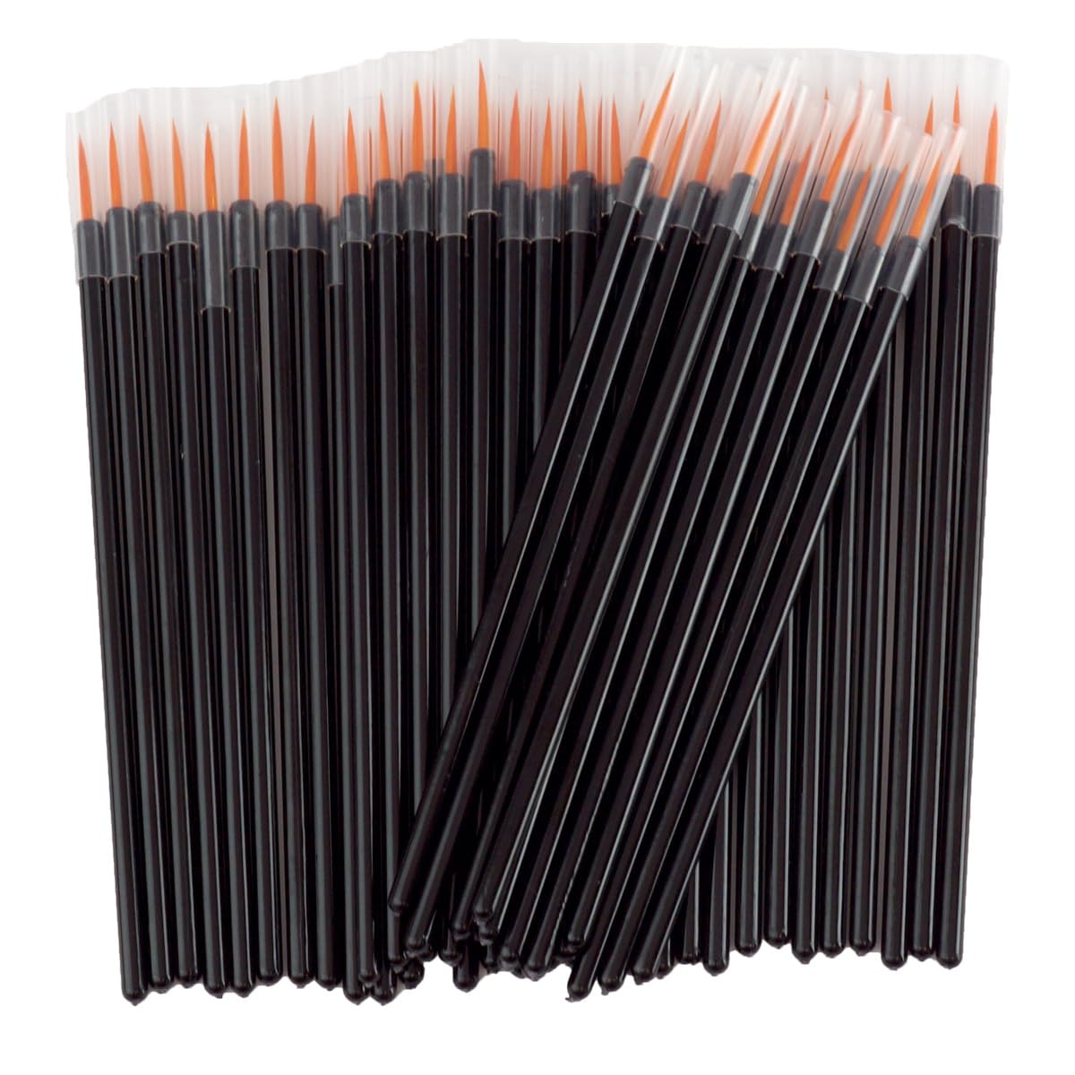 

Prendre Disposable Nail Brush Set with Applicators for Gel Liquid and Painting 50-Piece Nails, Eyeliner, Lipstick, Makeup, (Type A) -