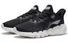 Li Ning Fabric Cushioning Slip Resistant Abrasion Resistant Low Top Casual Shoes Women's Black AGLS024-5