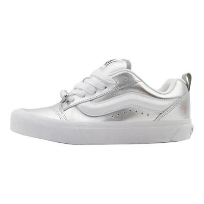 Knu Skool Retro Wygodne Wsparcie Niskie Buty do Skateboardingu Unisex Trampki Srebrne VN000E9XSLV