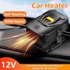 2-in-1 12V 200W Car Heater Defroster 360° Rotating Portable Windshield Heater Fast Frost/Fog Removal for All Vehicles
